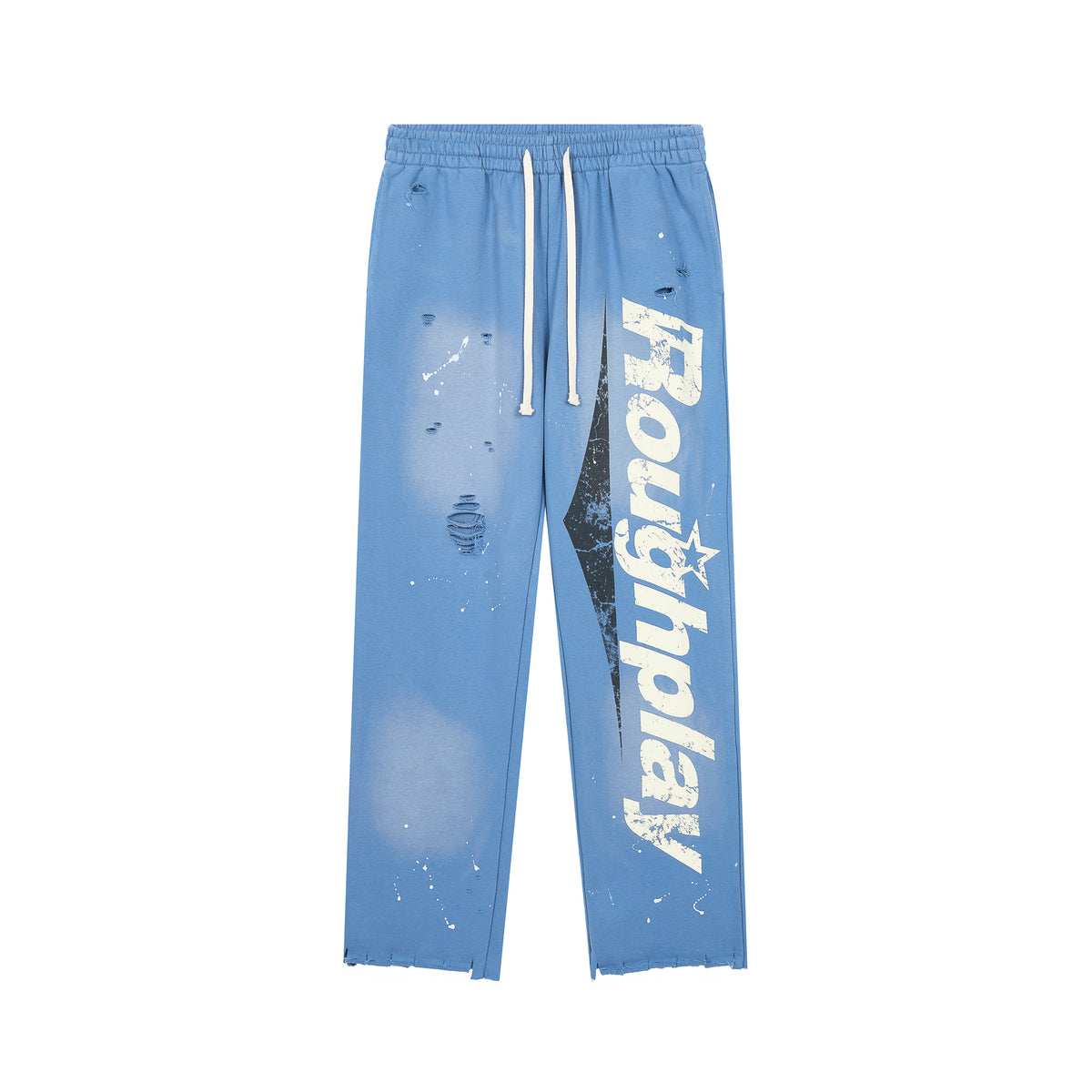 Roughplay Distressed Graphic Sweatpants