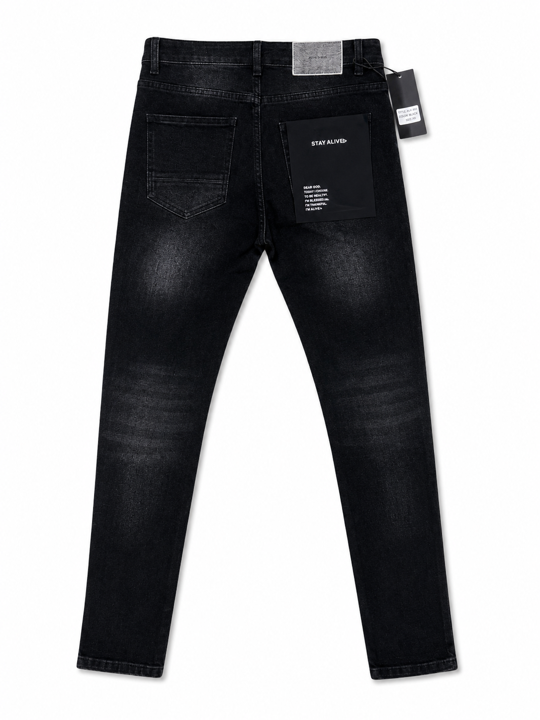 Alive Jeans Black Paint