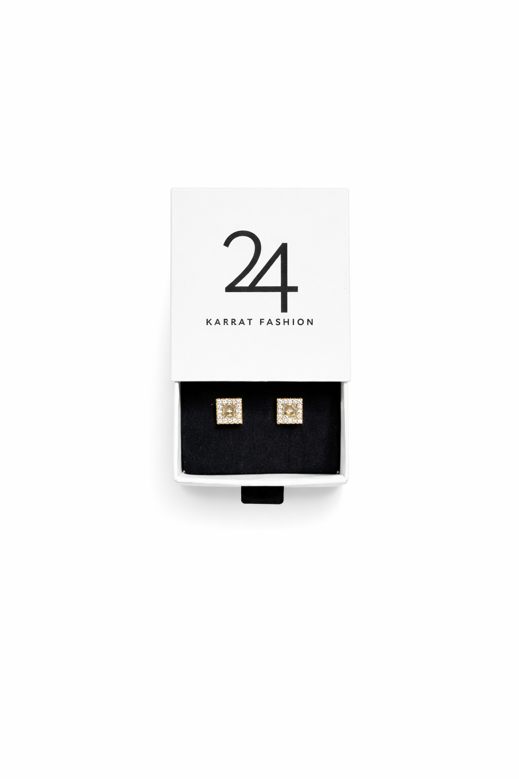Square Gold Studs