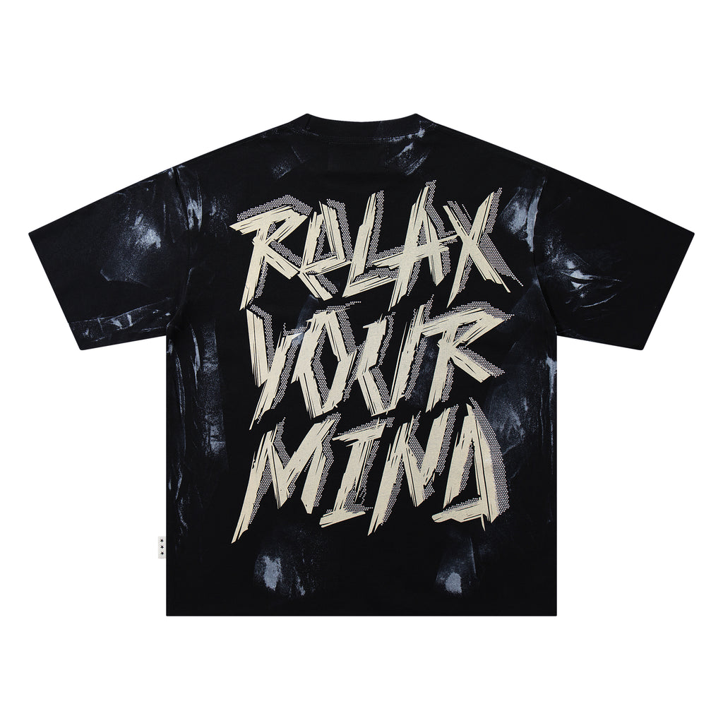 BKYS Relax Skull Rhinestone Graphic T-Shirt
