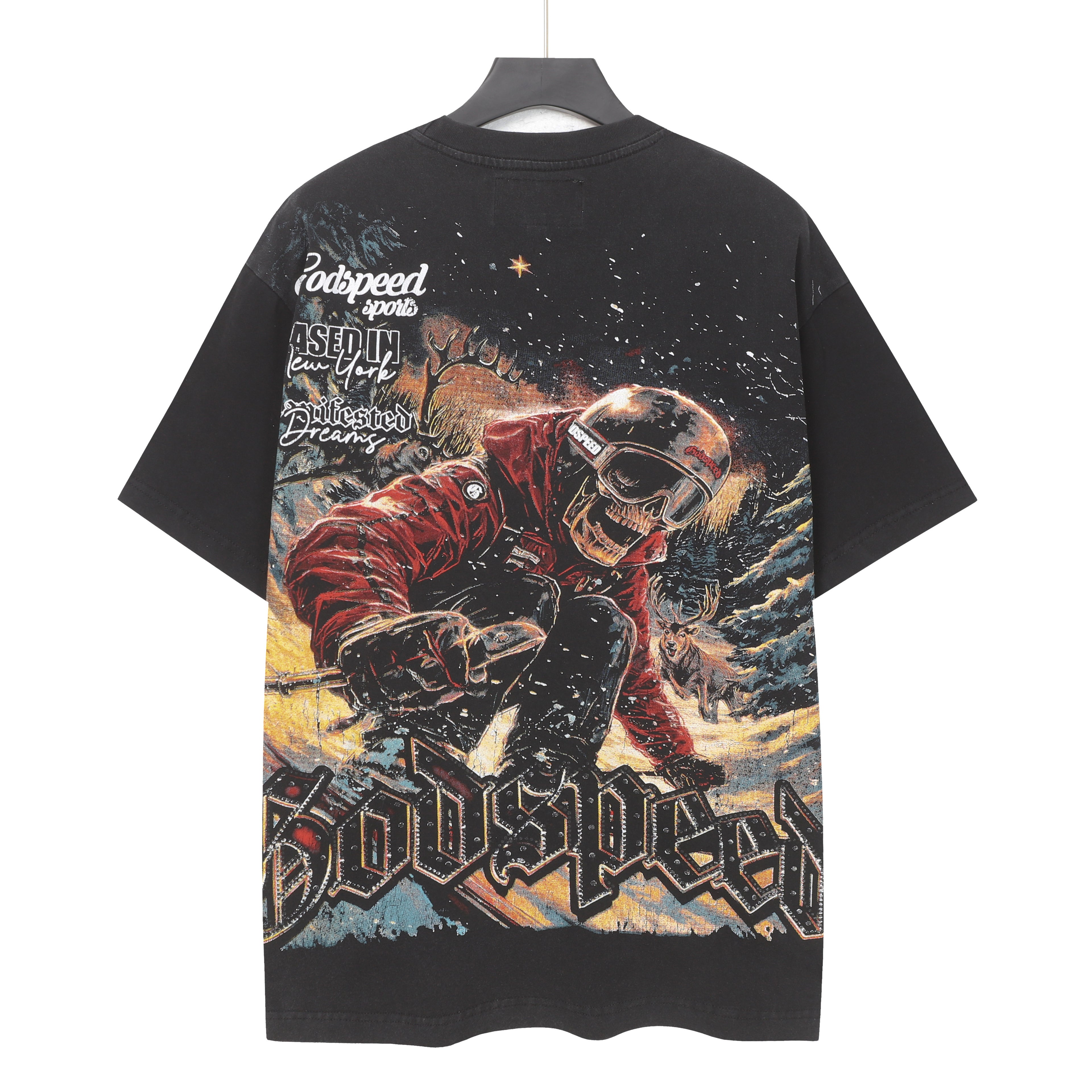 Frost Rider Skull Graphic Tee