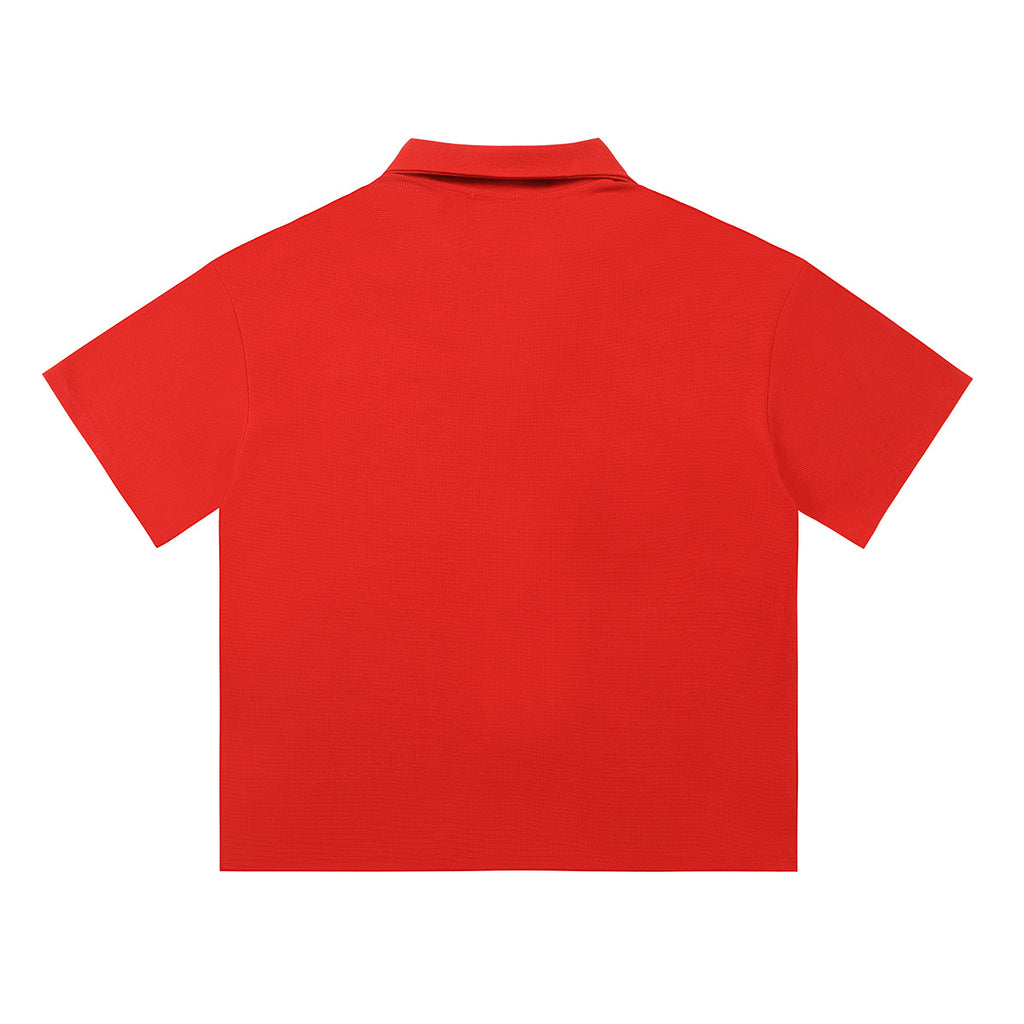 Red Emotion Button-Up Shirt Suit