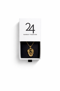 Geometric Panther Pendant
 Rope Chain