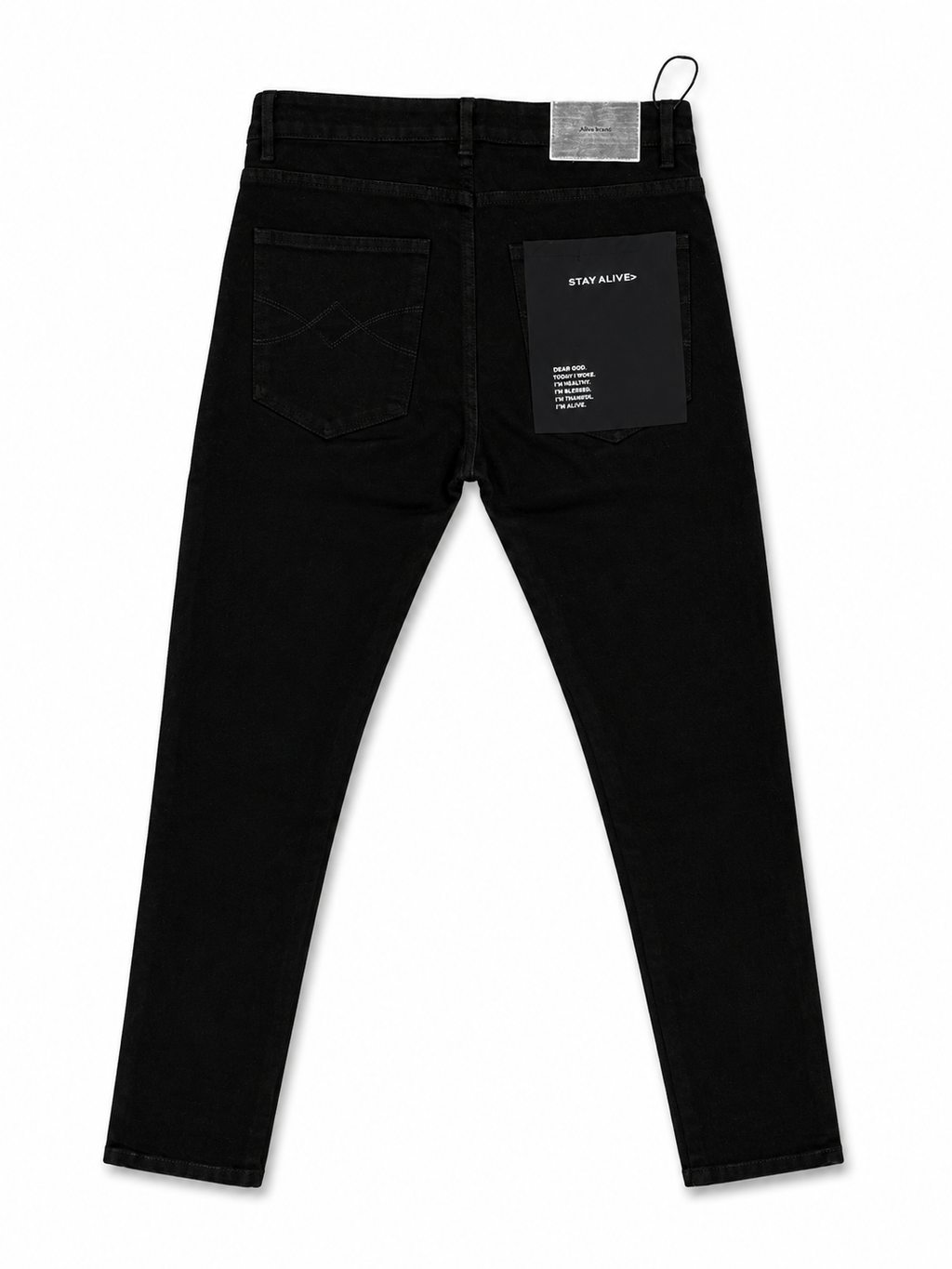 Alive Jeans Plain Black