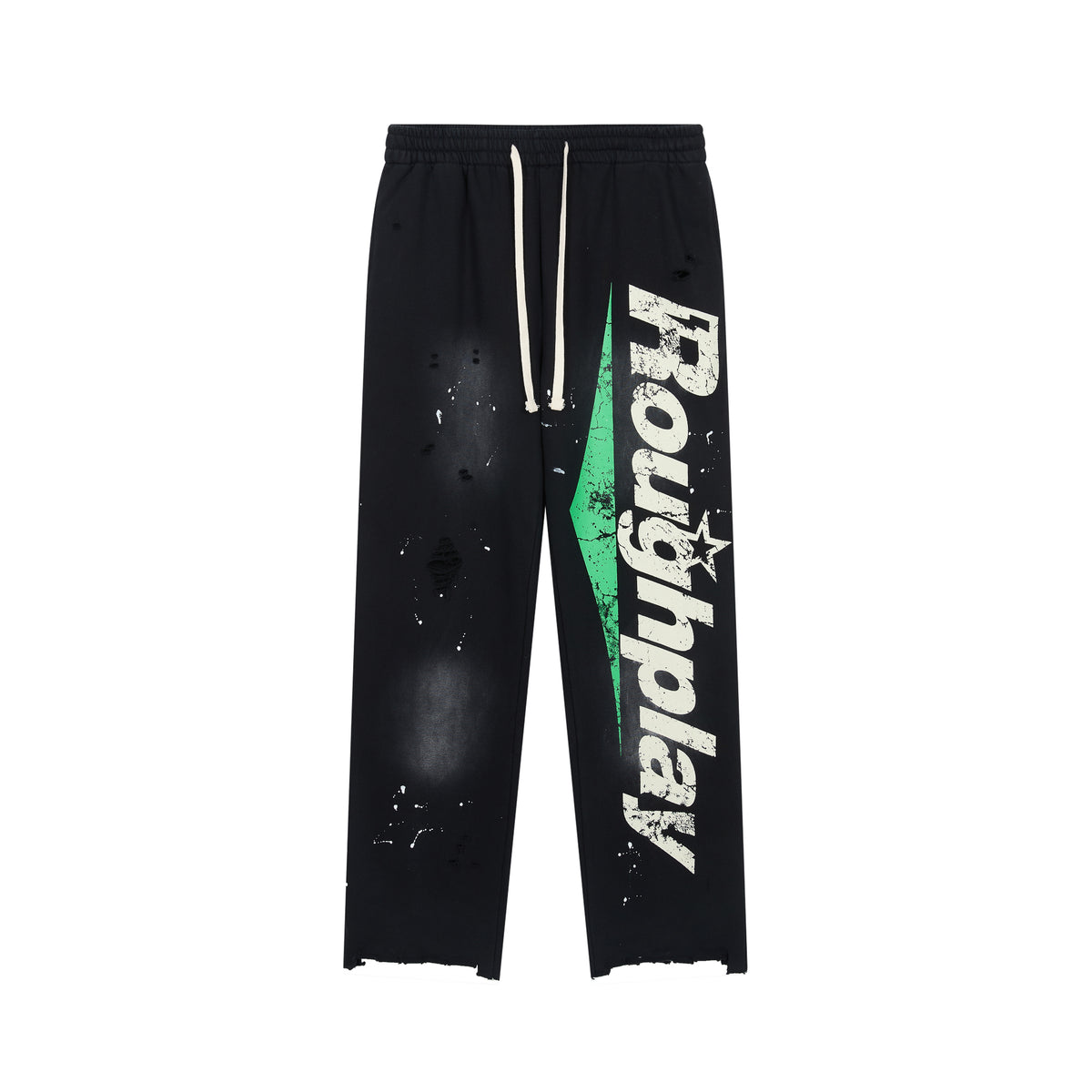 Roughplay Distressed Graphic Sweatpants
