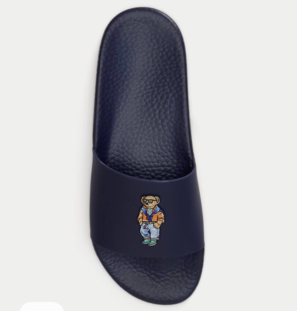 Polo Bear Slides Navy