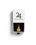Initial "B" Money Bag Pendant Rope Chain