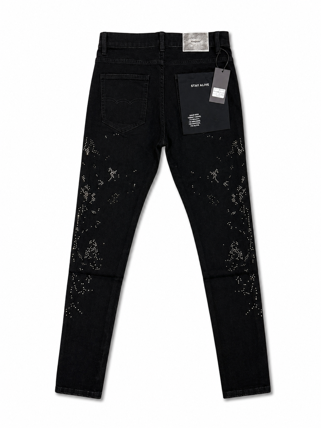 Alive Jeans Black RhineStone