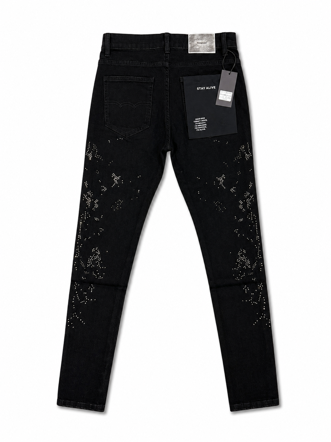 Alive Jeans Black RhineStone