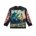 “Warning” Graphic Long Sleeve Tee