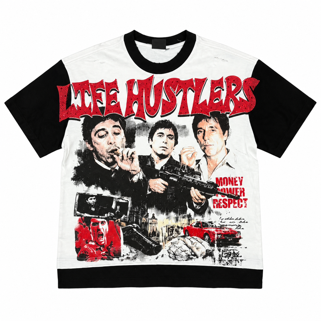 Life Hustlers Money Power Respect Graphic T-Shirt