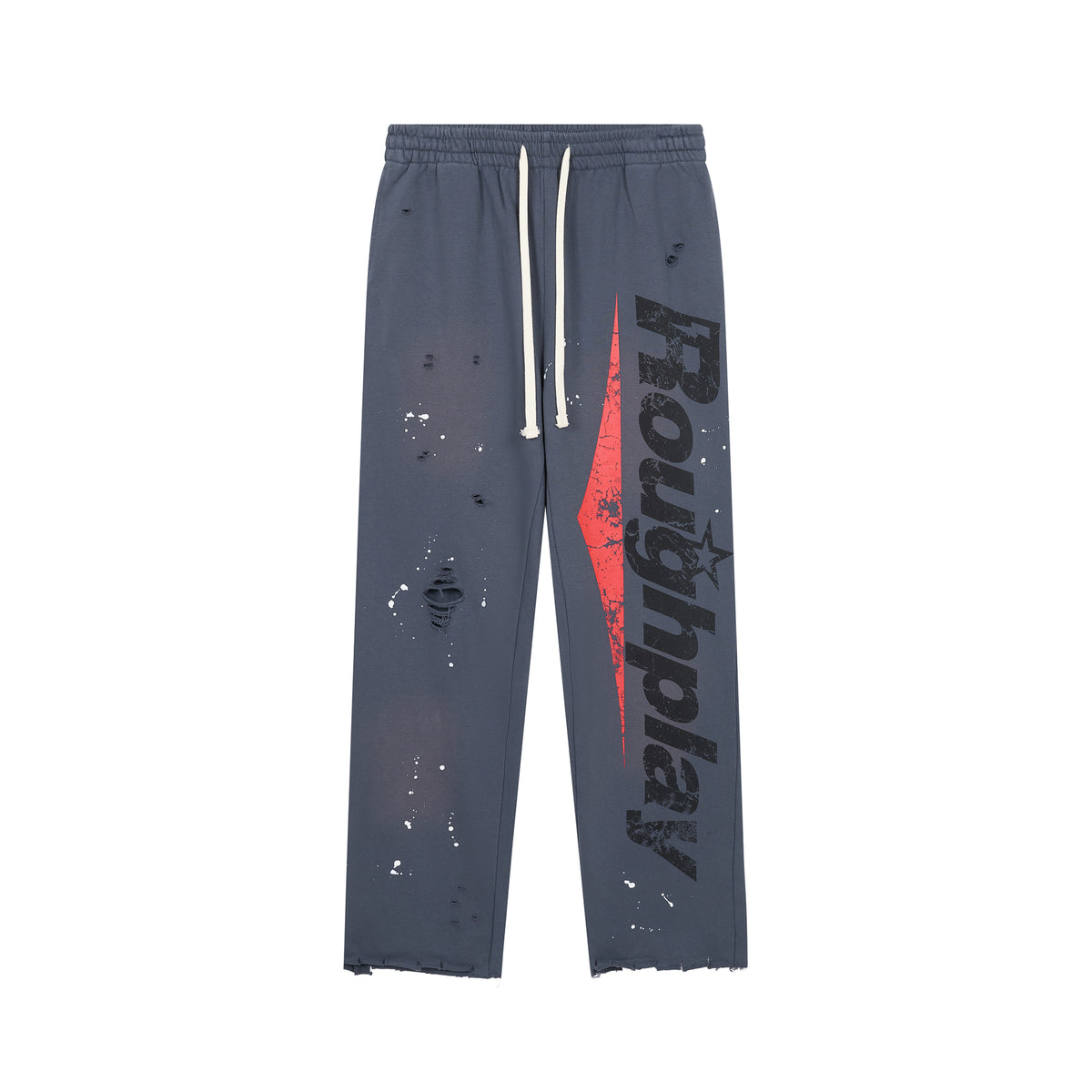 Roughplay Distressed Graphic Sweatpants