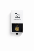 Celestial Compass Pendant Rope Chain