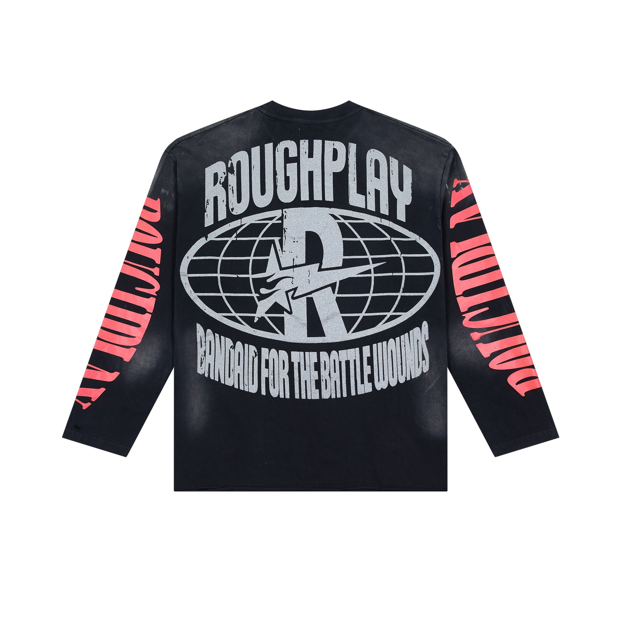 “Warning” Graphic Long Sleeve Tee