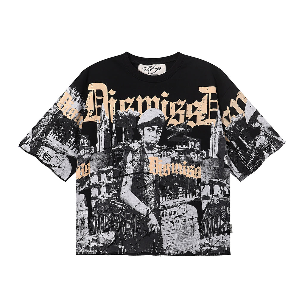 Denim City Collage Graphic Tee