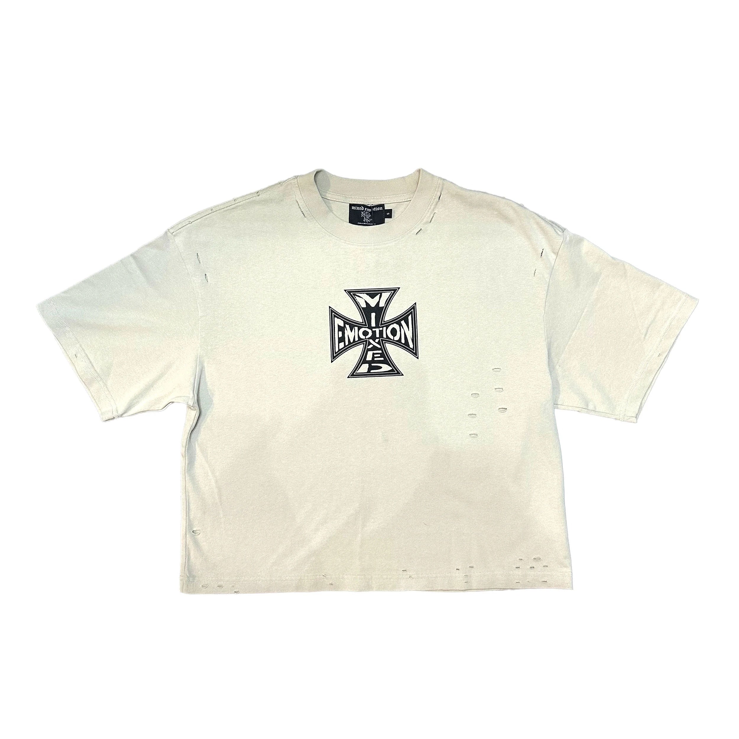 Cross Logo Distressed Tee