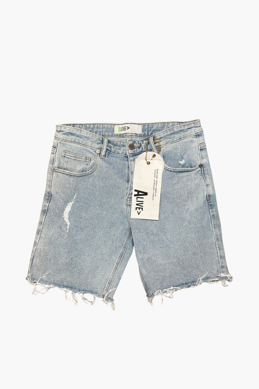 Alive Jeans Shorts Wash Out Blue