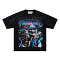 BKYS Money Skull Rhinestone Graphic T-Shirt