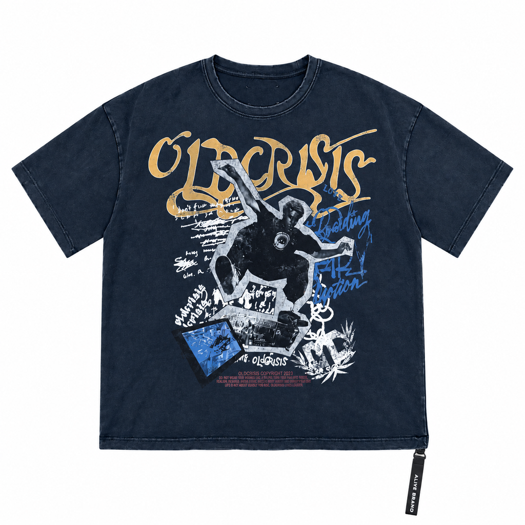 Old Crisis Skate Life Graphic T-Shirt