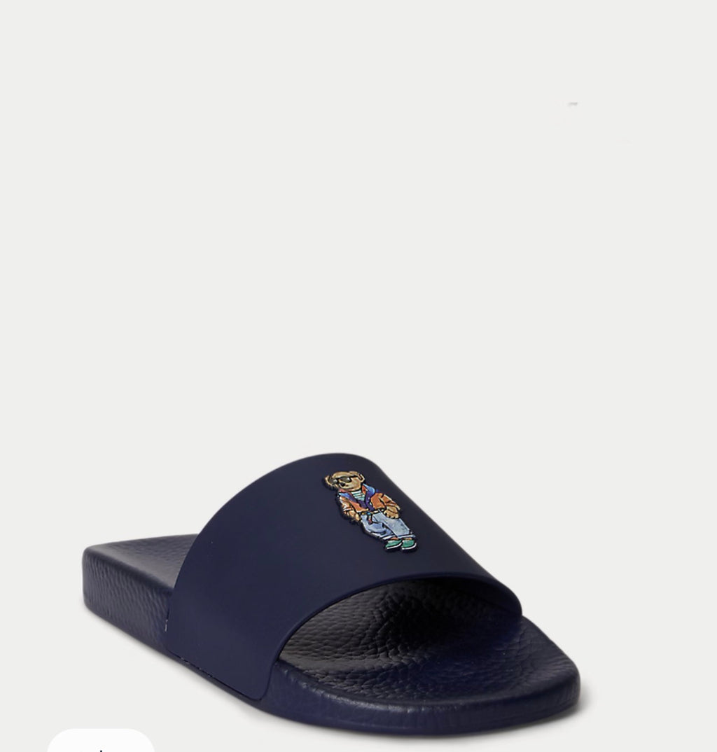Polo Bear Slides Navy