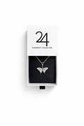 The Iced Butterfly Pendant Rope Chain