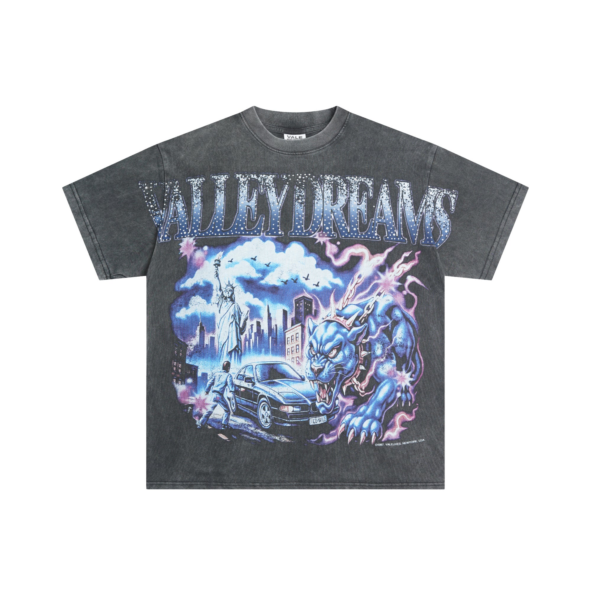 Gray Wash Graphic Tee