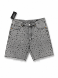 Alive Jeans Rhinestone Gray Shorts