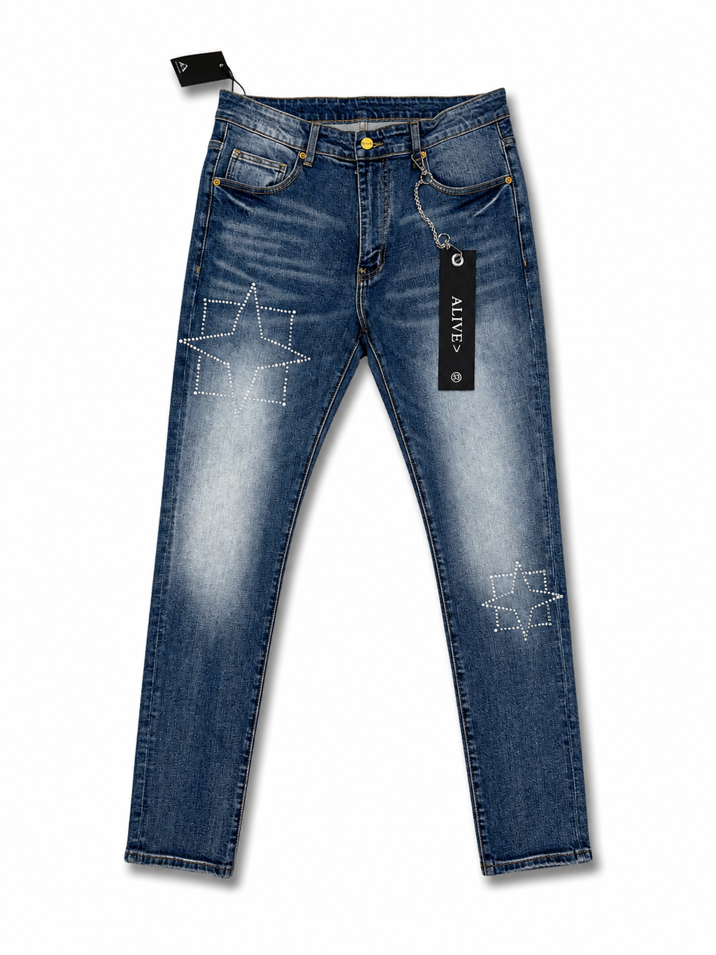 Alive Jeans Star Rhinestone