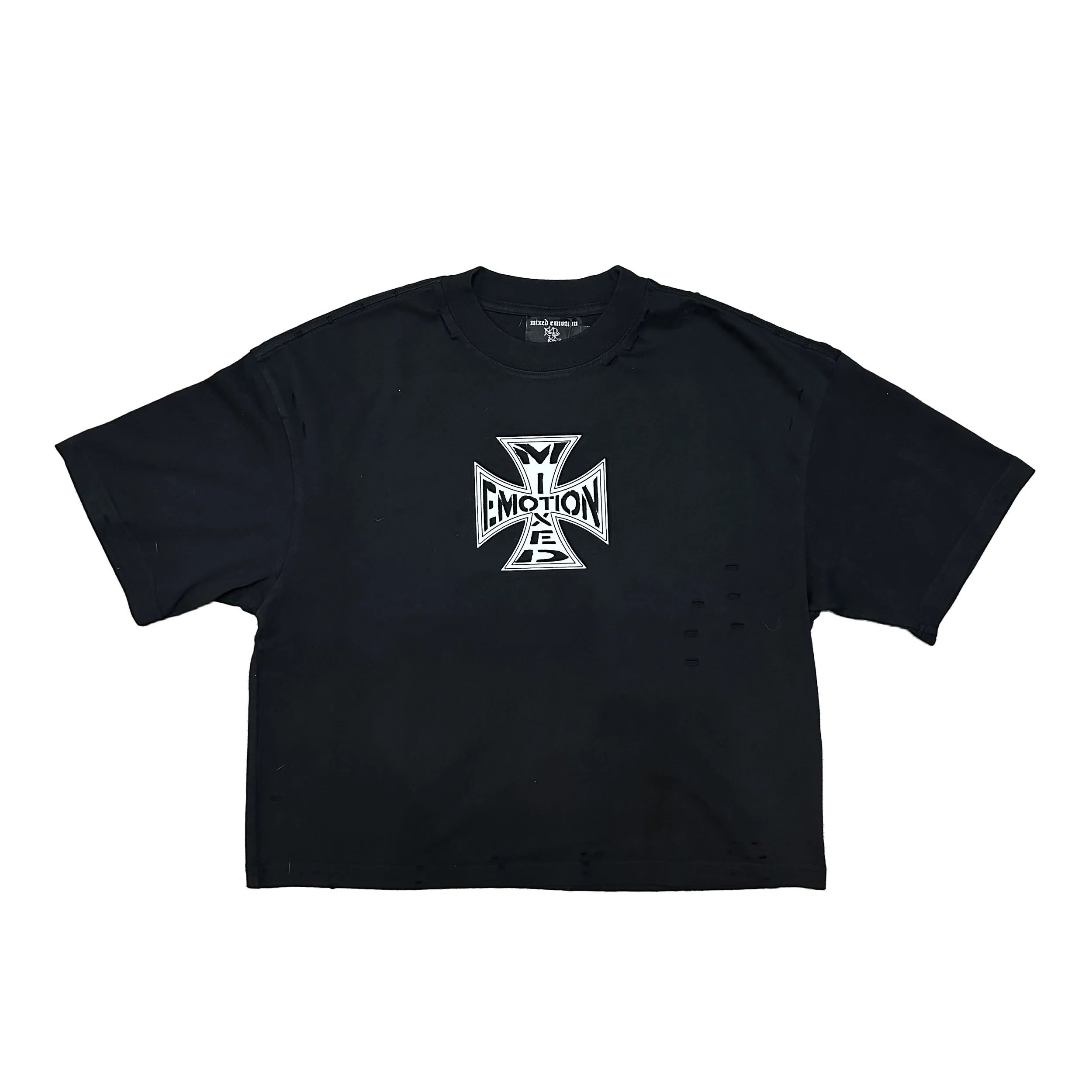 Cross Logo Distressed Tee