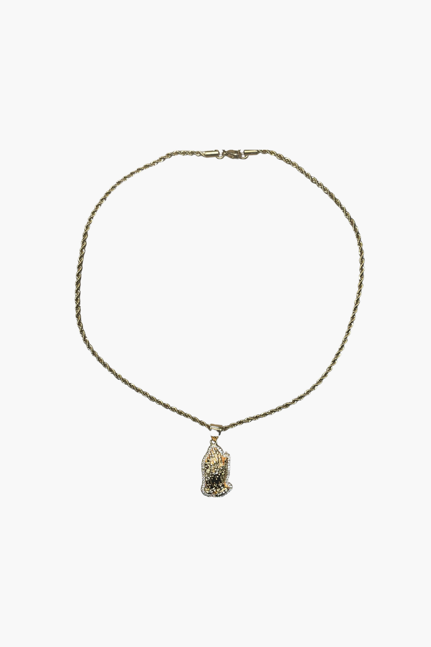 Gold Chain w/ Hand Pendant