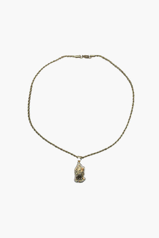 Gold Chain w/ Hand Pendant