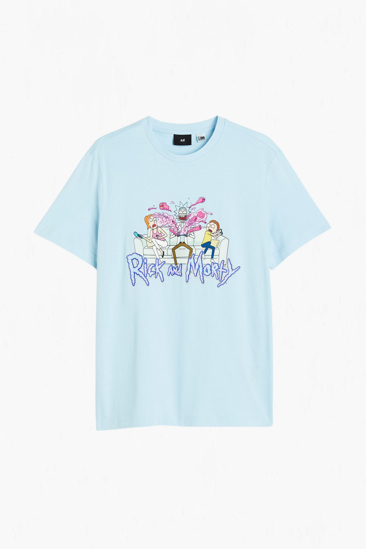 H&M Graphic T-Shirt Blue