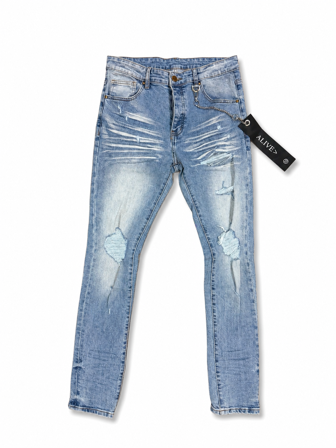 Alive Jeans Light Wash Rip