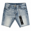 Alive Jeans Shorts Light Washed with Rhinestones