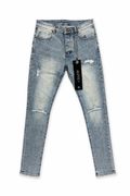 Alive Distressed Skinny Denim Jeans – Light Wash