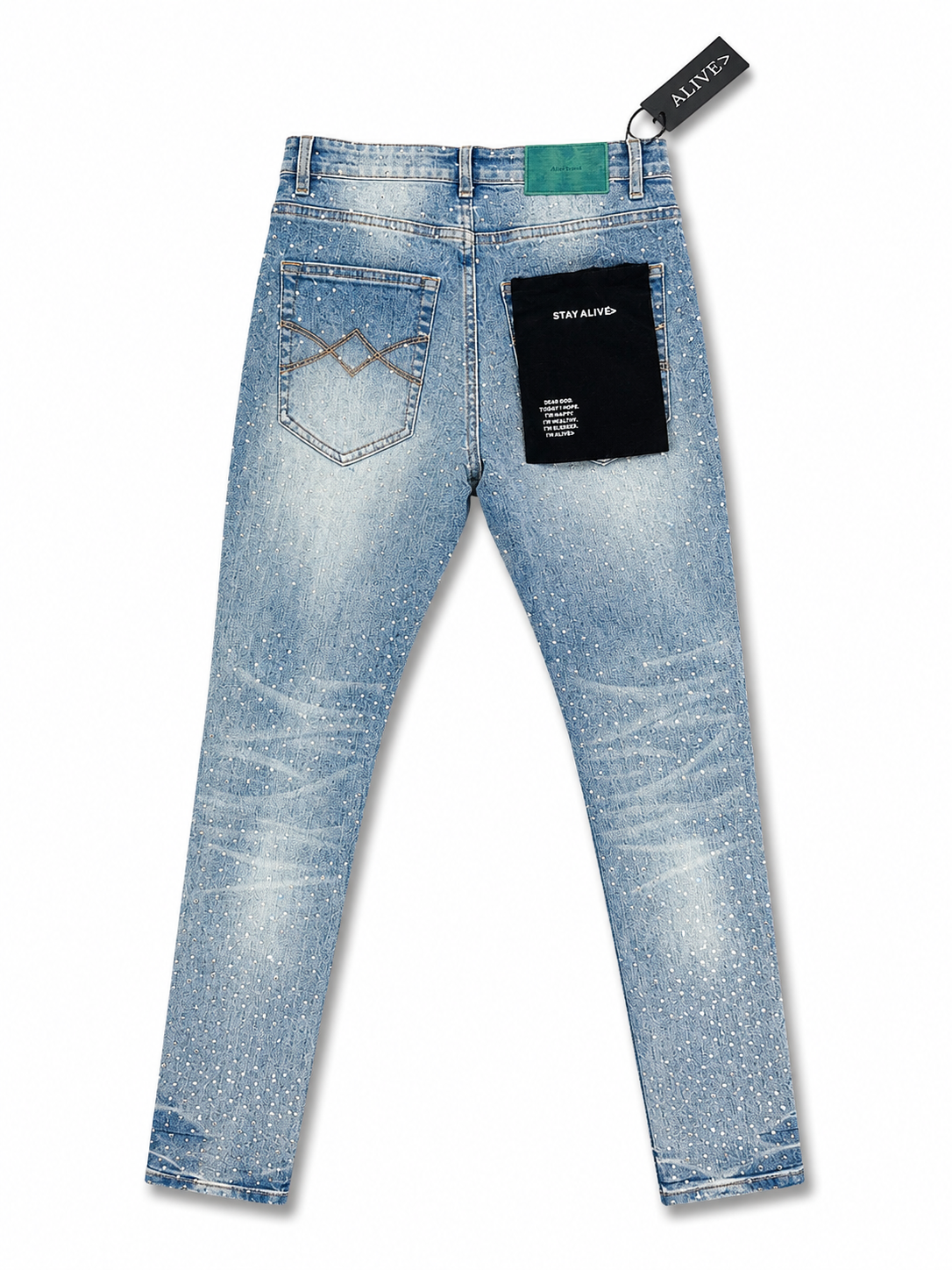 Alive Jeans Rhinestone Light Wash